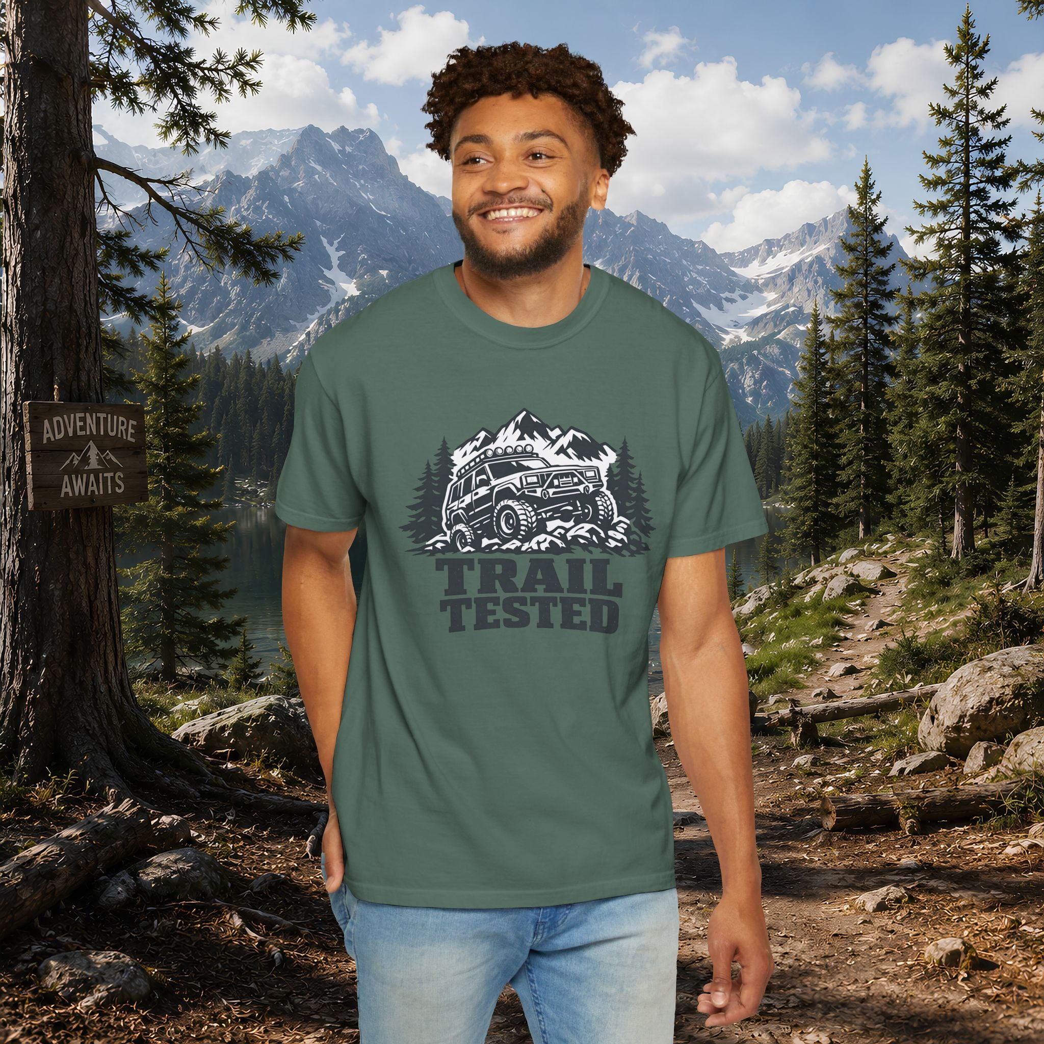 Trail Tested T-Shirt — Off-Road Jeep Mountain Adventure Tee