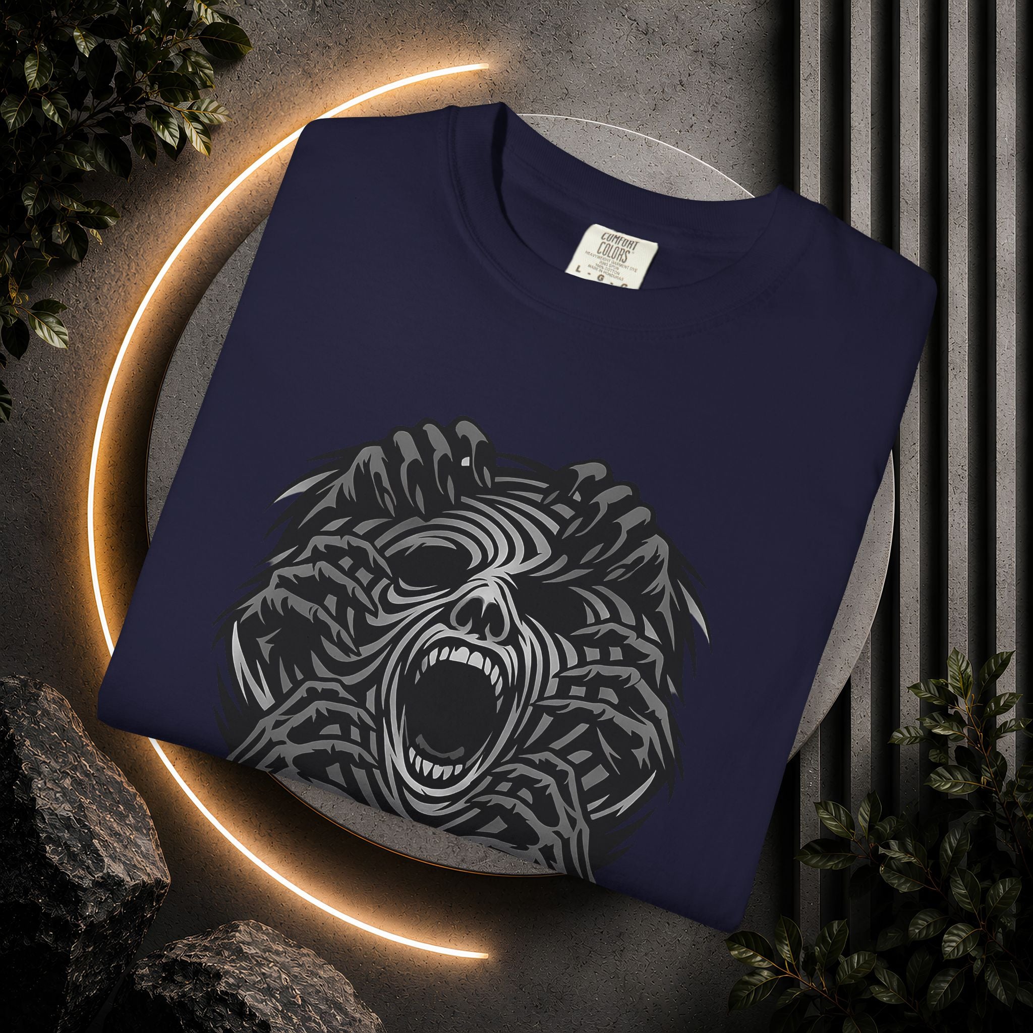 Shadow Hands Face Illusion T-Shirt