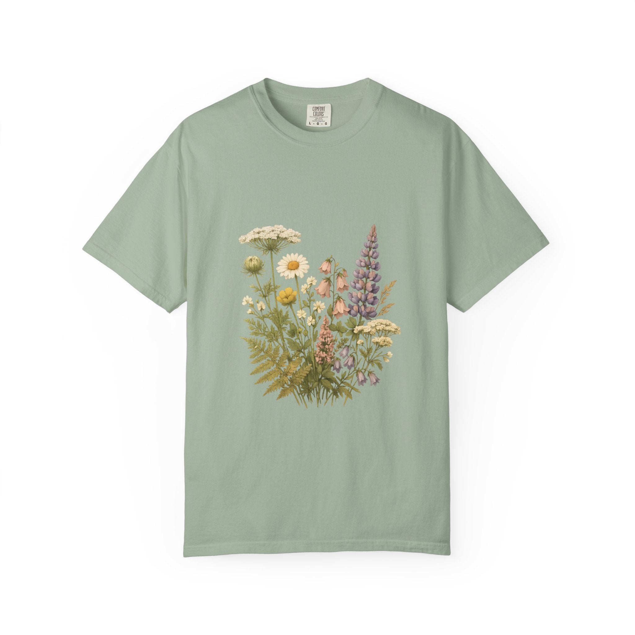 Wildflower Bouquet T-shirt | Botanical Meadow Floral Print