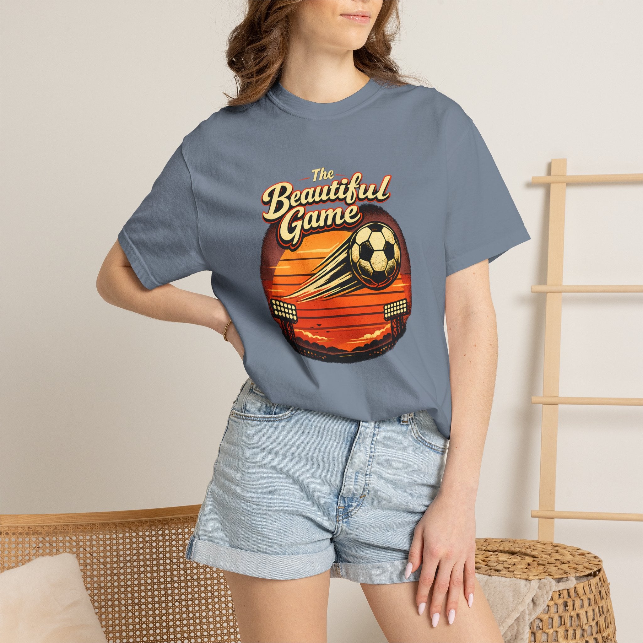 Soccer Vintage Sunset T-Shirt — "The Beautiful Game"