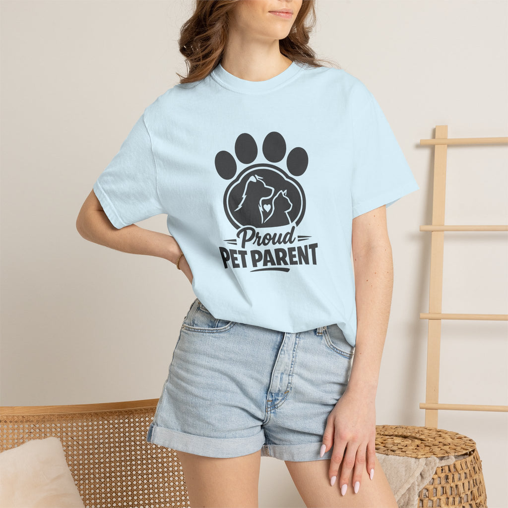 Proud Pet Parent T-Shirt — Paw Print Dog & Cat Shirt for Animal Lovers