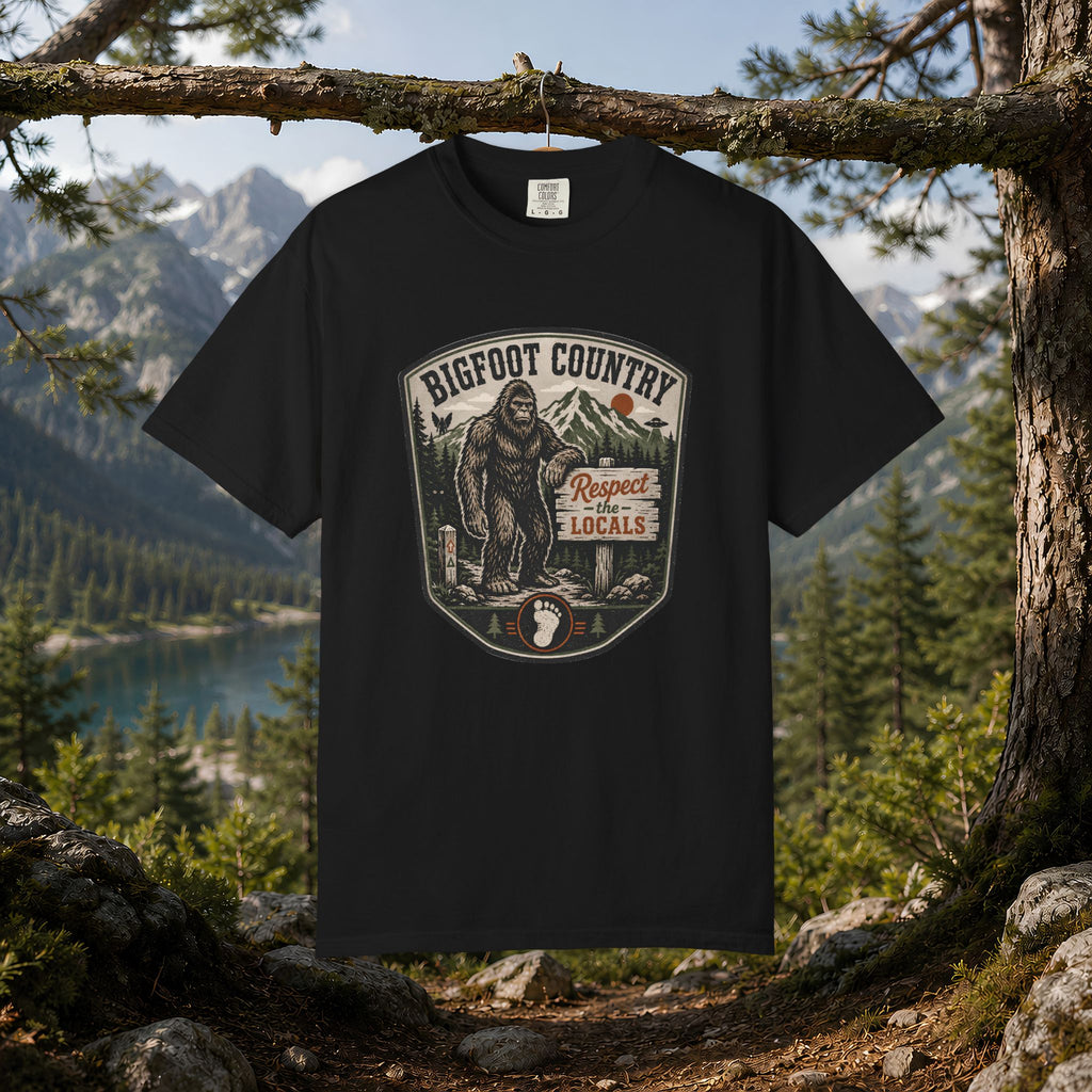 Bigfoot Country T-Shirt — Respect the Locals Outdoor Graphic Tee