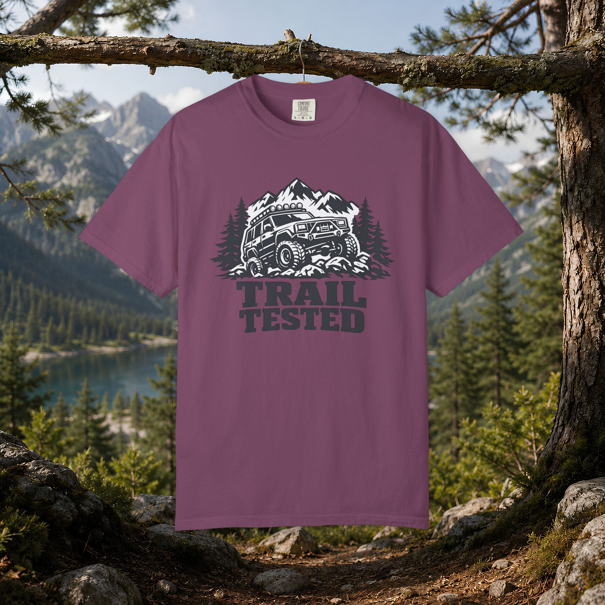 Trail Tested T-Shirt — Off-Road Jeep Mountain Adventure Tee