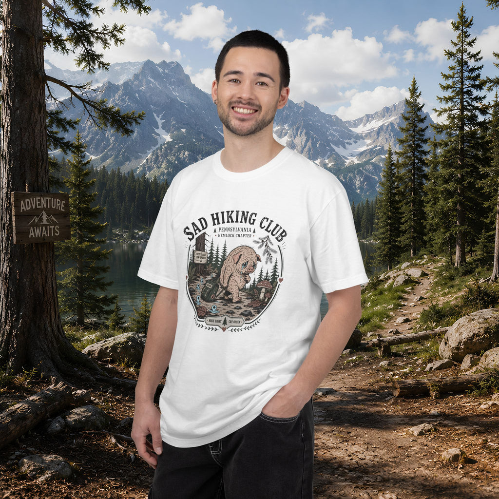 Squonk Sad Hiking Club T-Shirt — Vintage Mountain Camping Tee