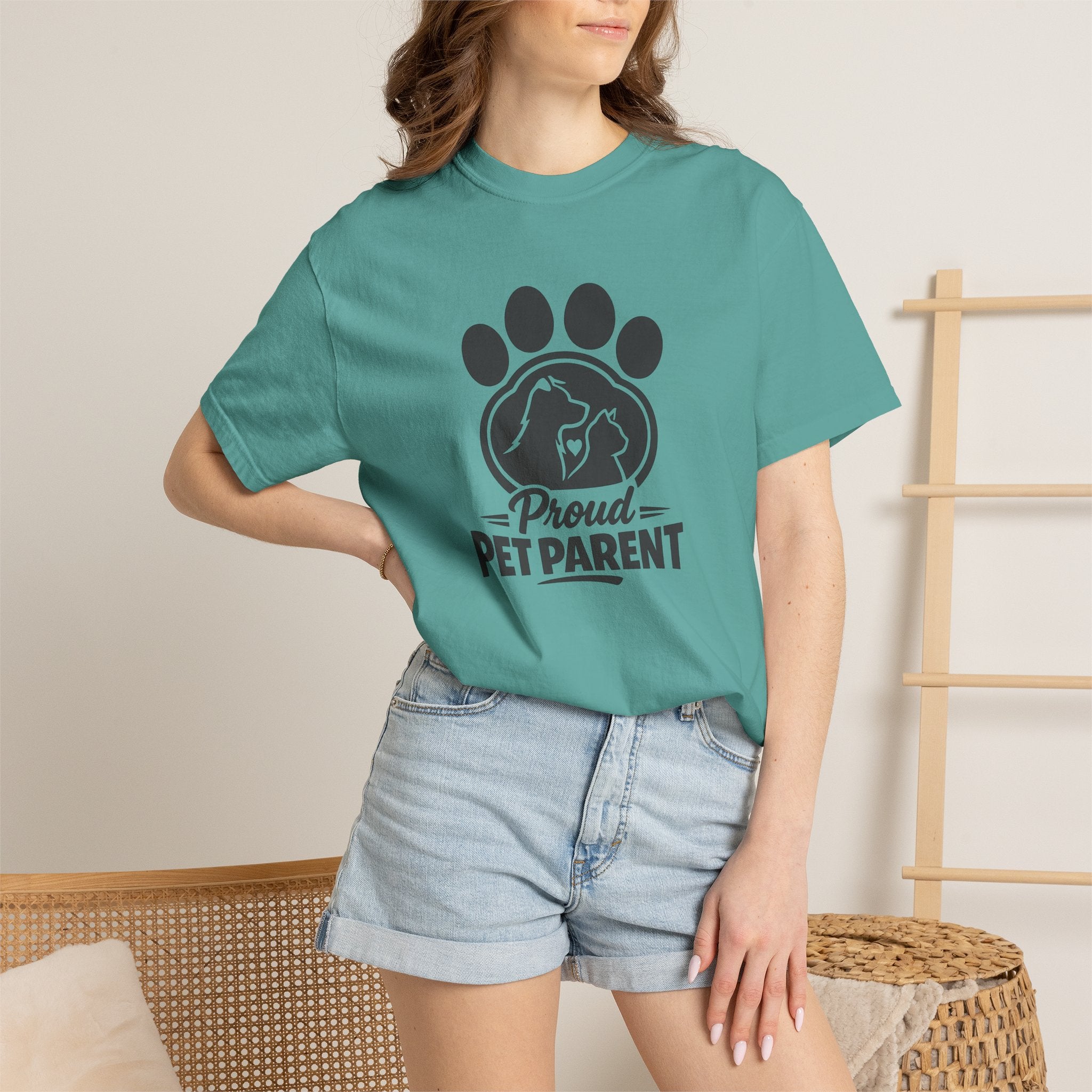 Proud Pet Parent T-Shirt — Paw Print Dog & Cat Shirt for Animal Lovers