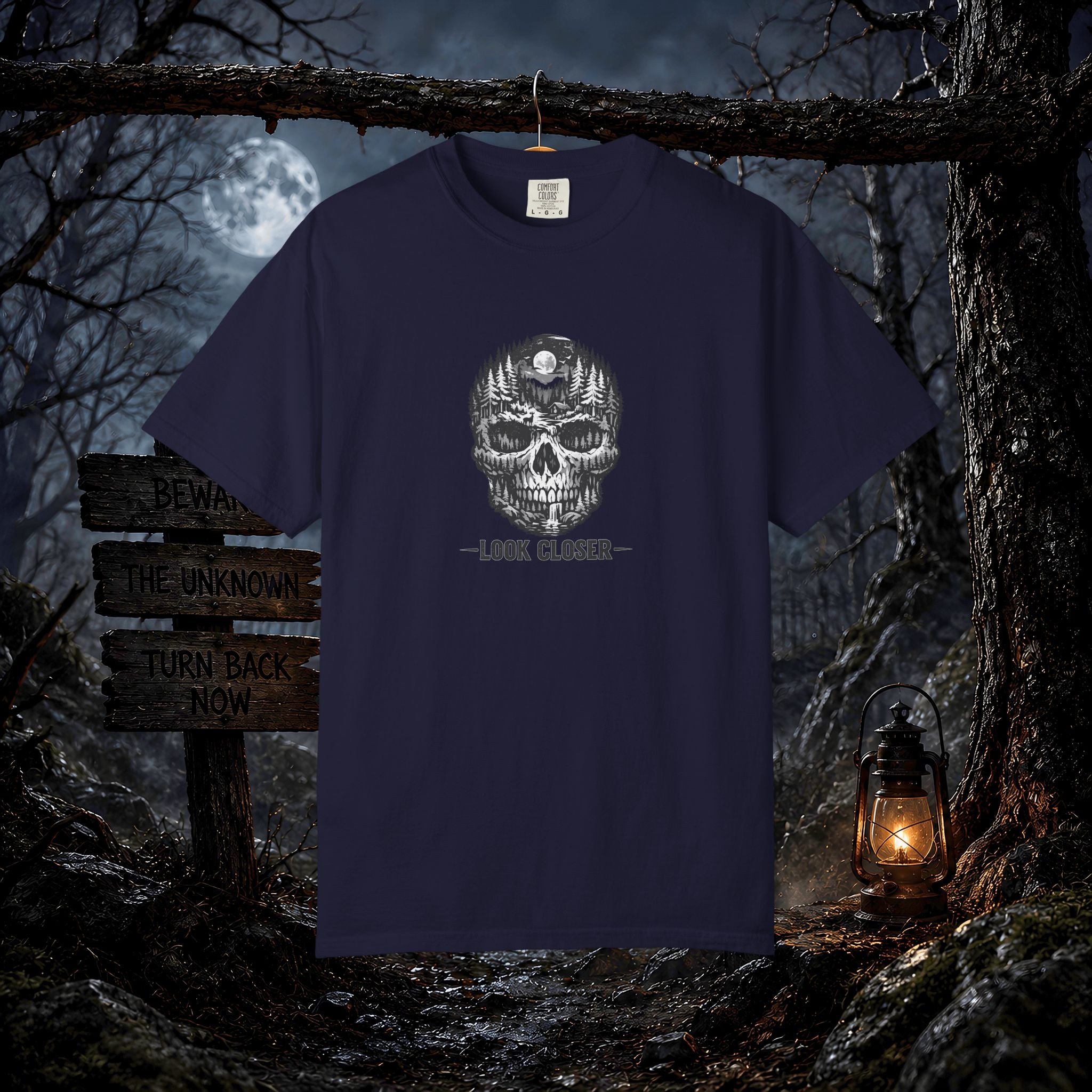 Skull Forest 'Look Closer' Graphic T-Shirt