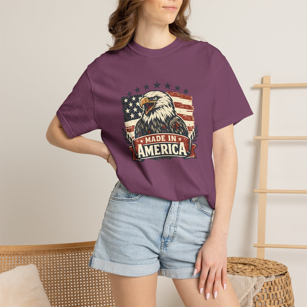Made in America Eagle T-Shirt — Patriotic USA Flag Graphic Tee