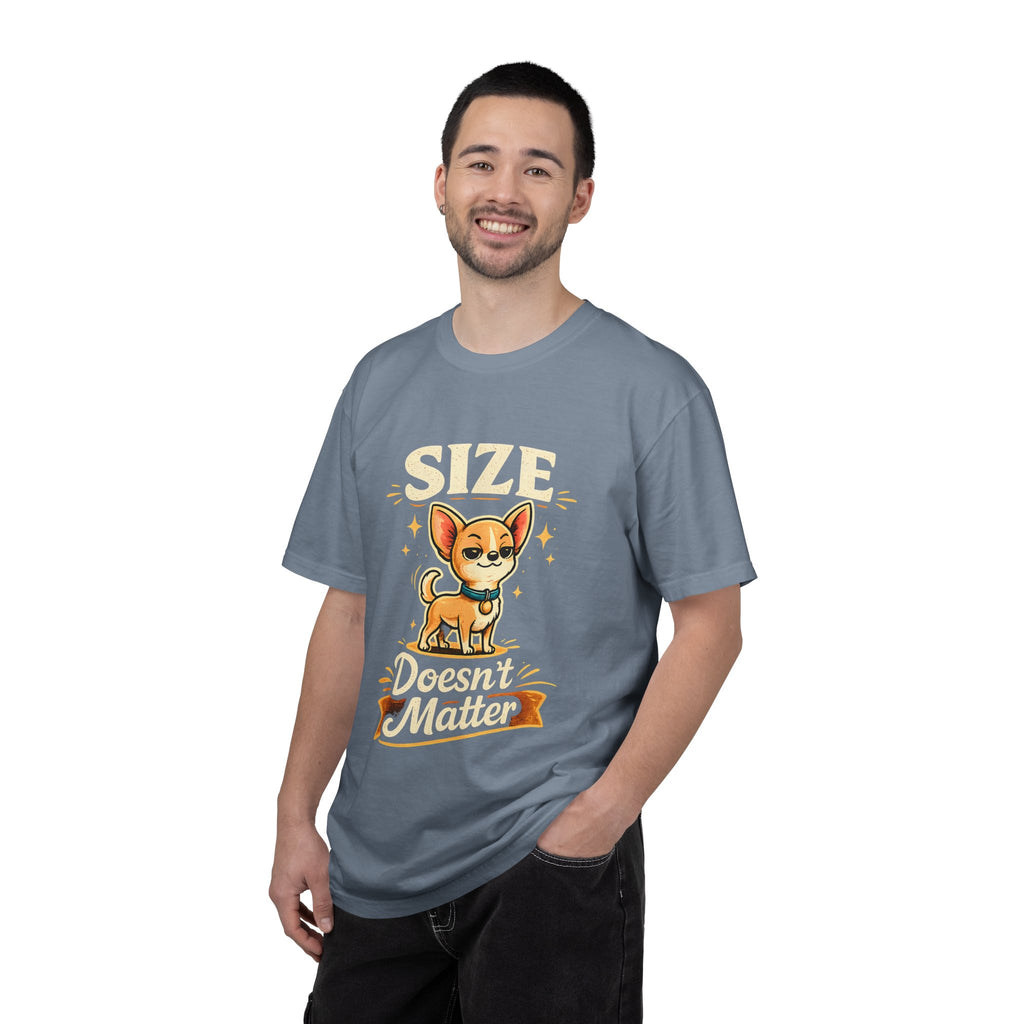 Size Doesnt Matter Chihuahua T-Shirt | Cute Dog Graphic Tee
