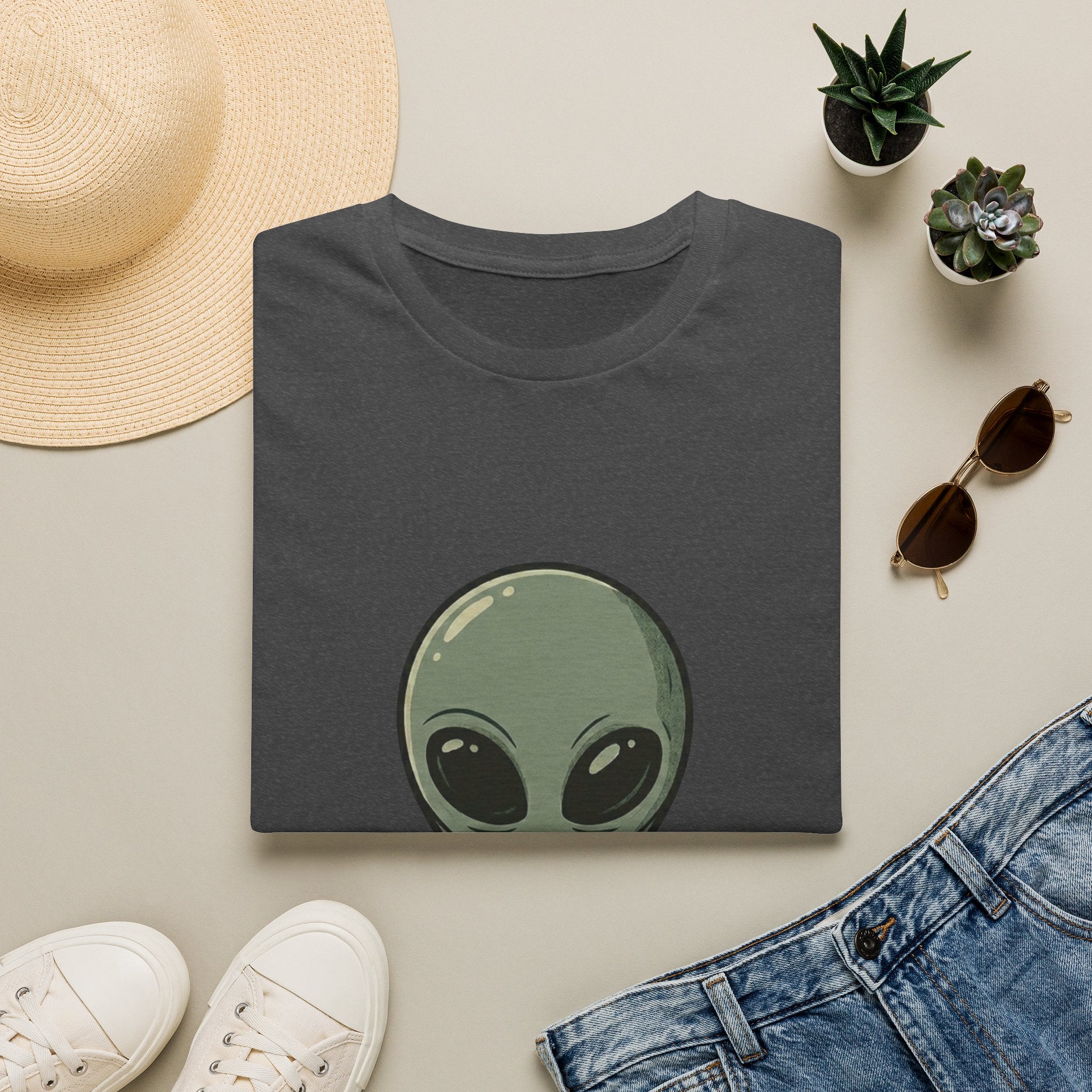 Alien Head This Is My Human Costume T-Shirt | Funny Extraterrestrial Design