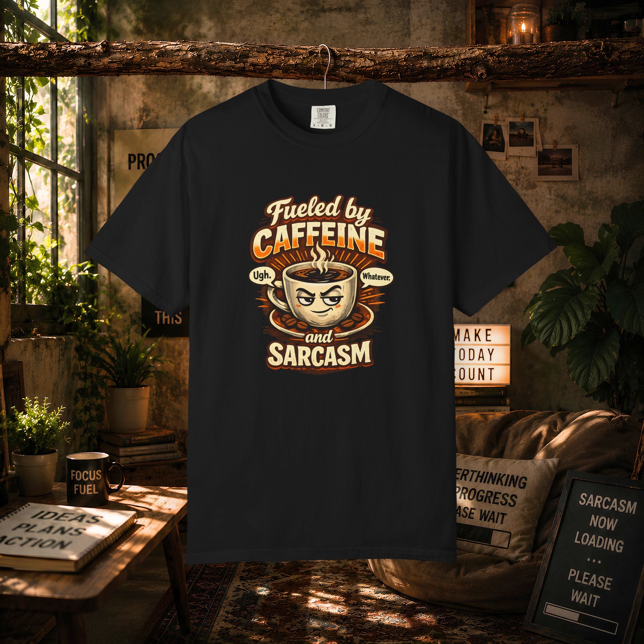 Fueled by Caffeine and Sarcasm T-Shirt