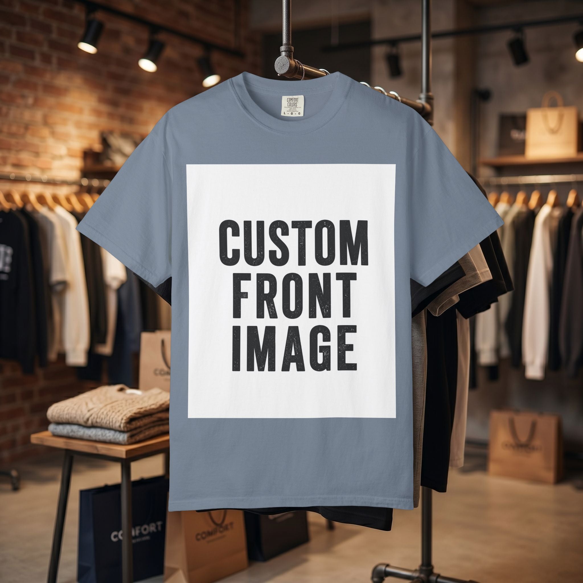 Custom Image Front And Back T-Shirt - Add Your Own Images