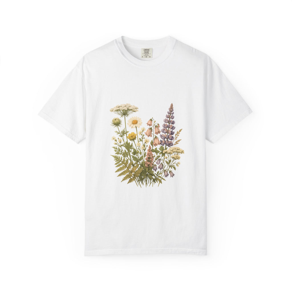 Wildflower Bouquet T-shirt | Botanical Meadow Floral Print