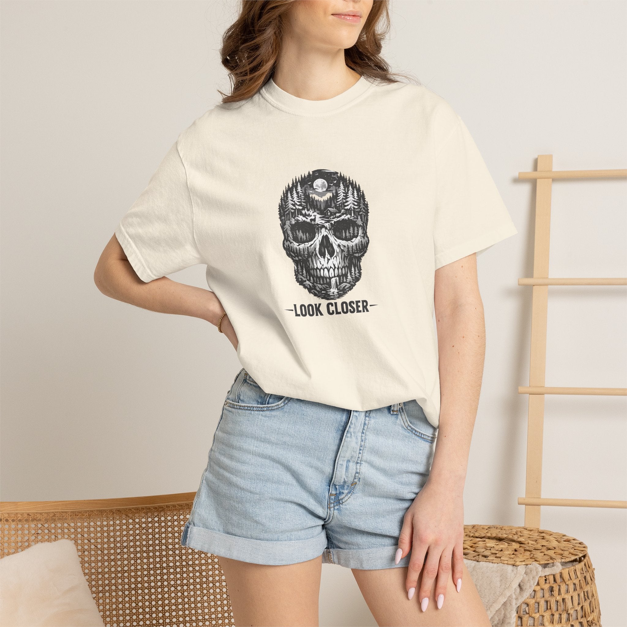 Skull Forest 'Look Closer' Graphic T-Shirt