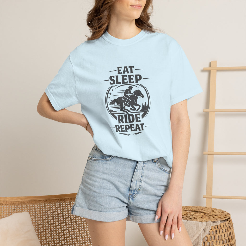 Eat Sleep Ride Repeat T-Shirt — Horse Rider Graphic Tee