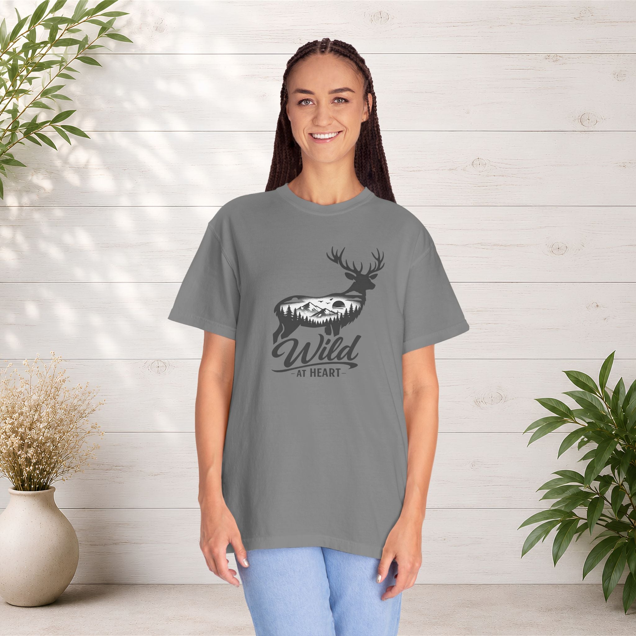 Wild at Heart Deer T-Shirt — Rustic Outdoors Graphic Tee