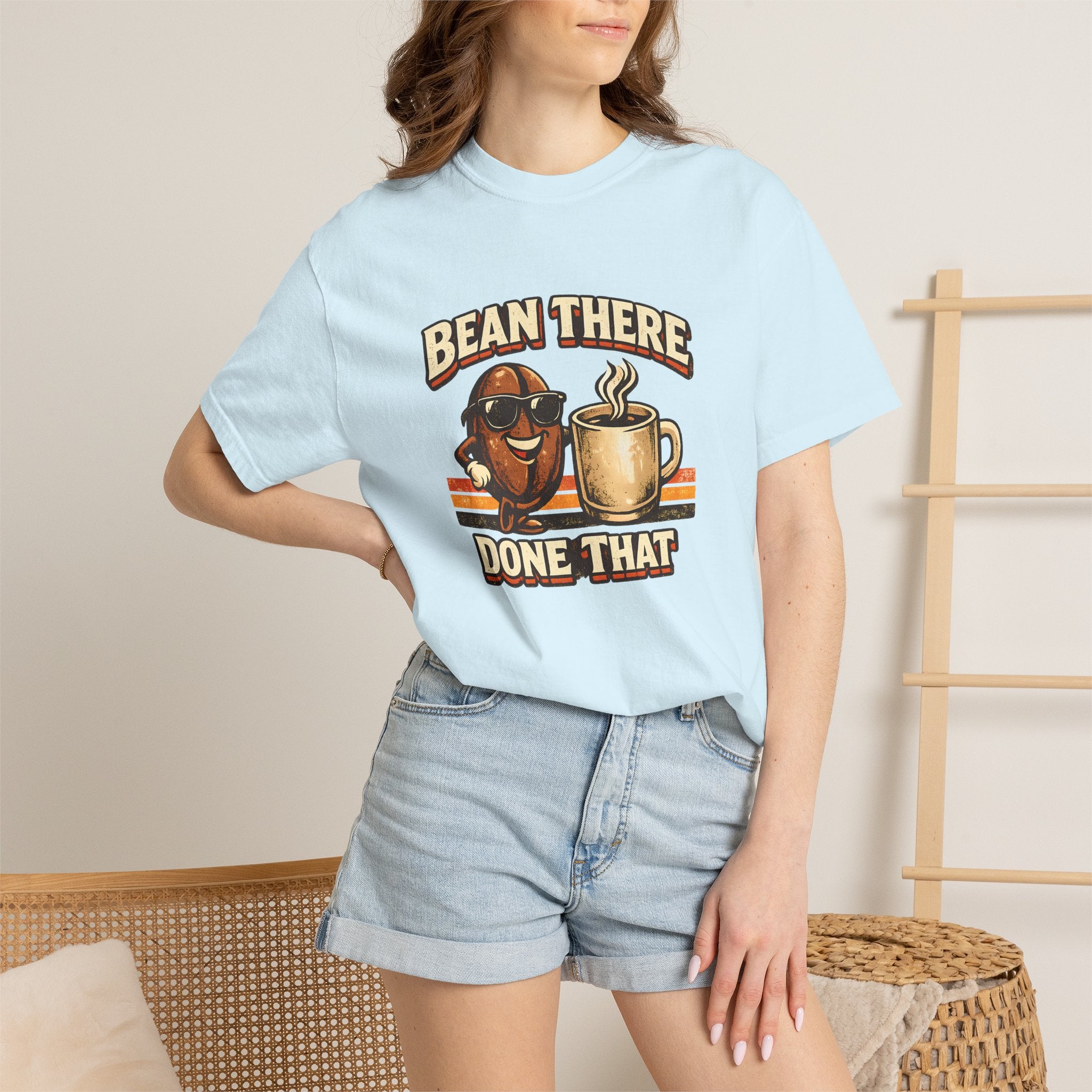 Coffee T-Shirt — "Bean There Done That" Retro Coffee Shirt