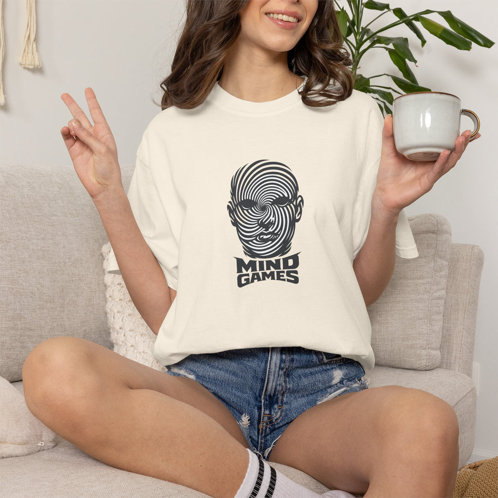 Mind Games T‑Shirt — Optical Illusion Head Graphic Tee