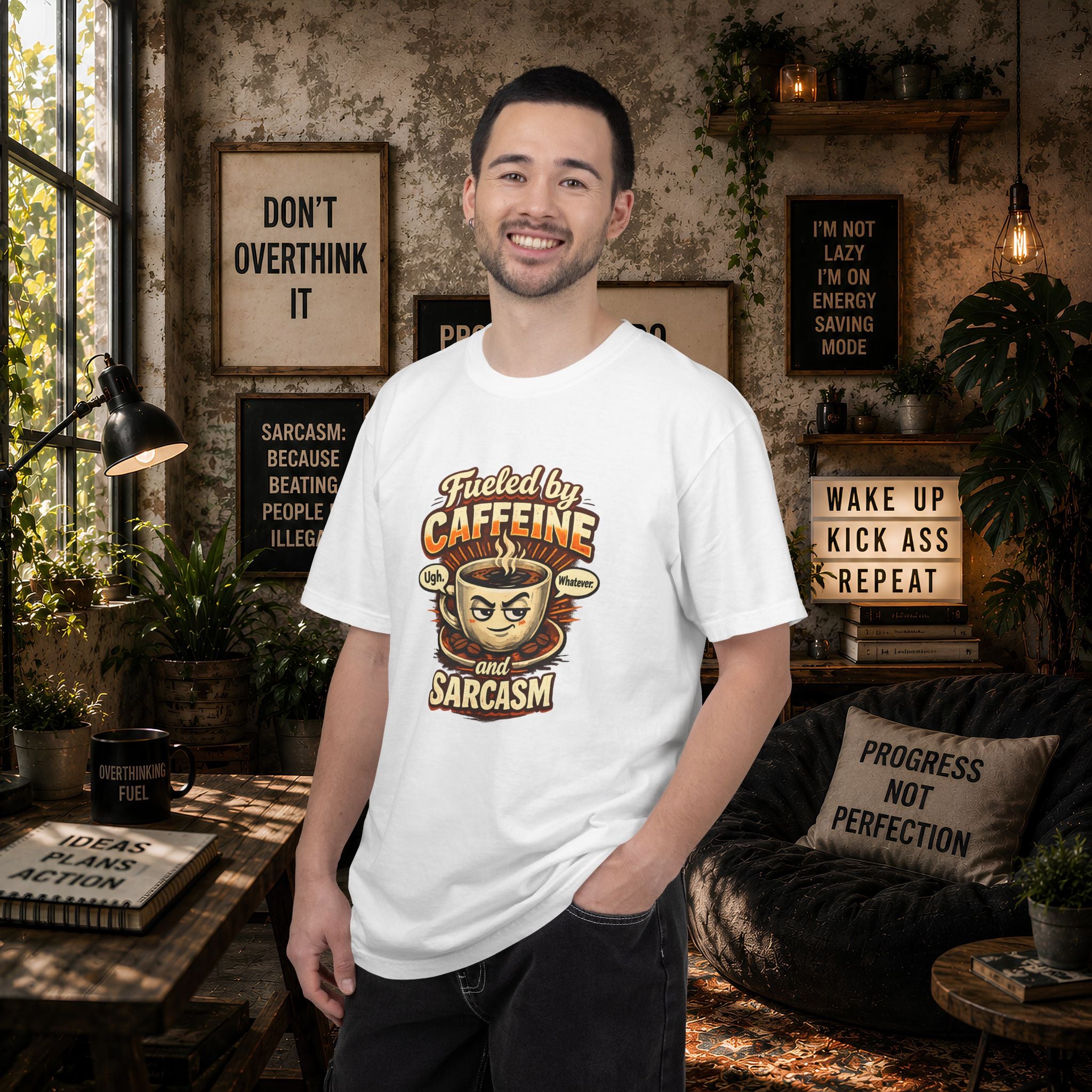 Fueled by Caffeine and Sarcasm T-Shirt