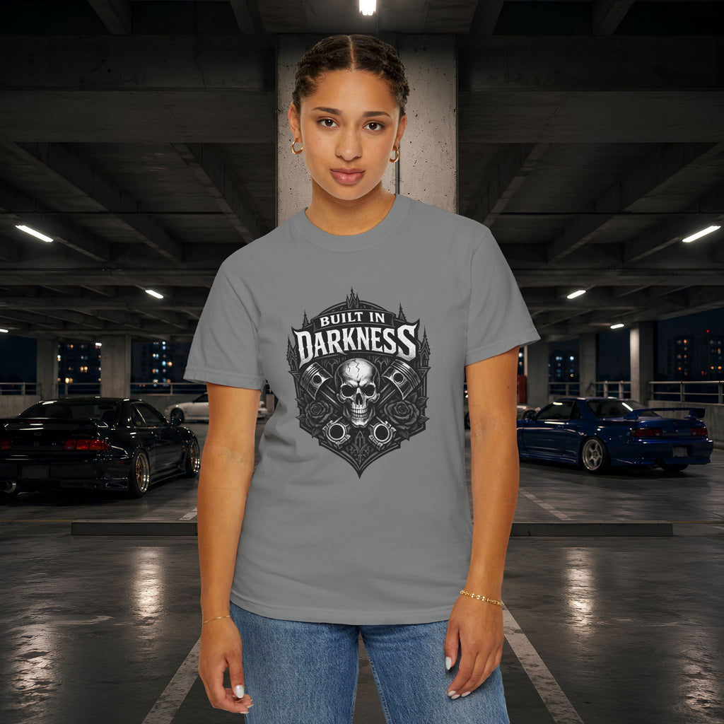 Built in Darkness Skull & Pistons T-Shirt