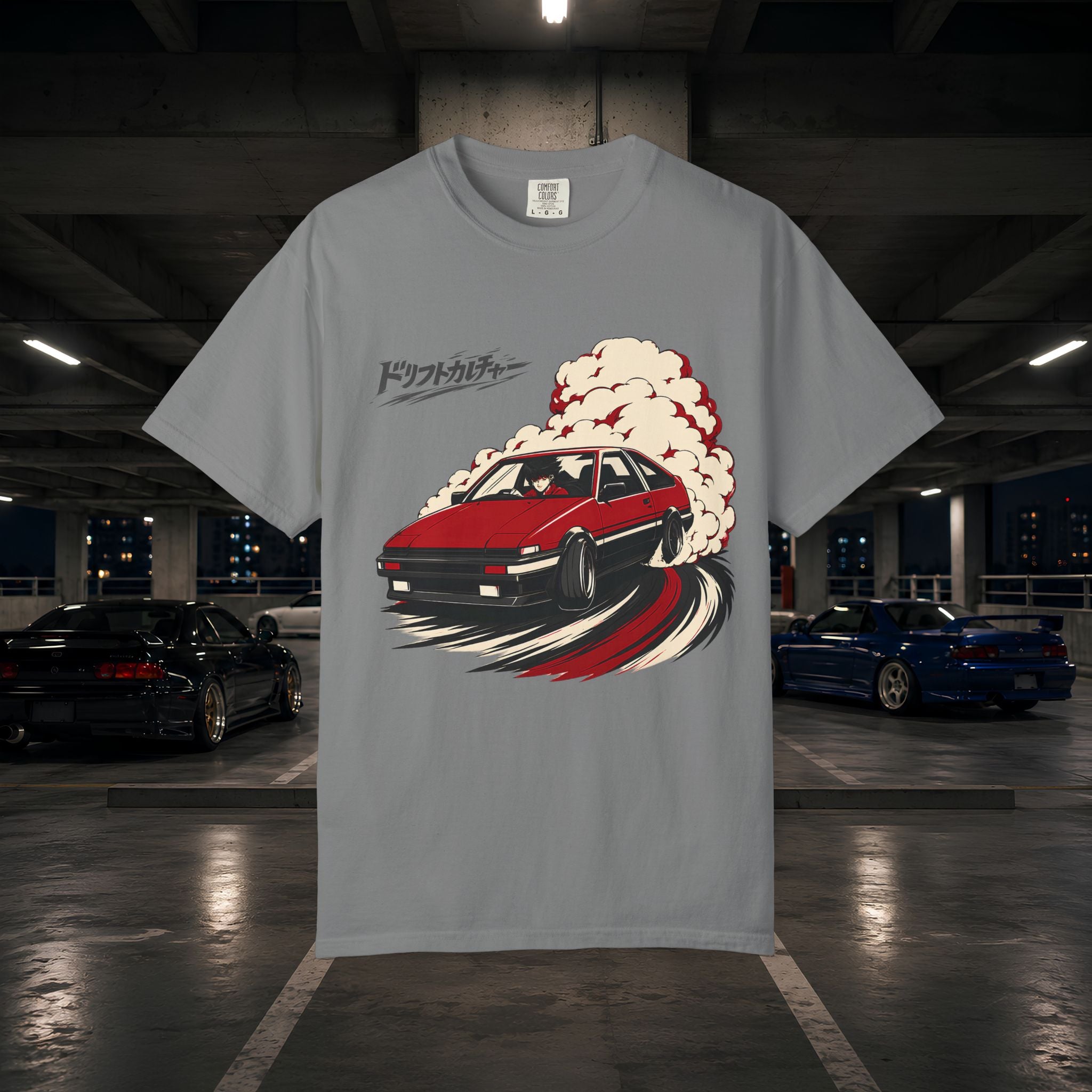 Drift Culture Anime Style T-Shirt - Japanese Retro Car Racing Graphic Tee