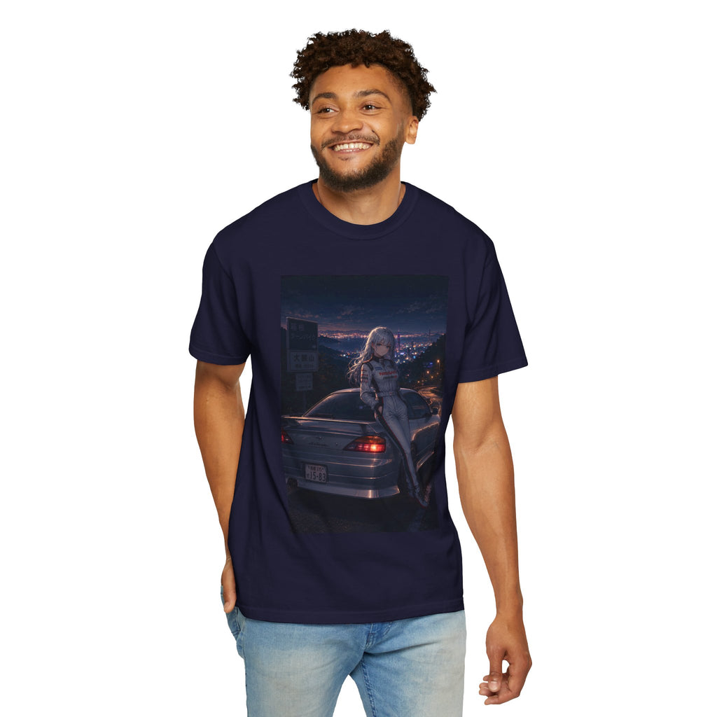 Hakone Night Drive Anime T-shirt | Retro JDM Street Racer Anime