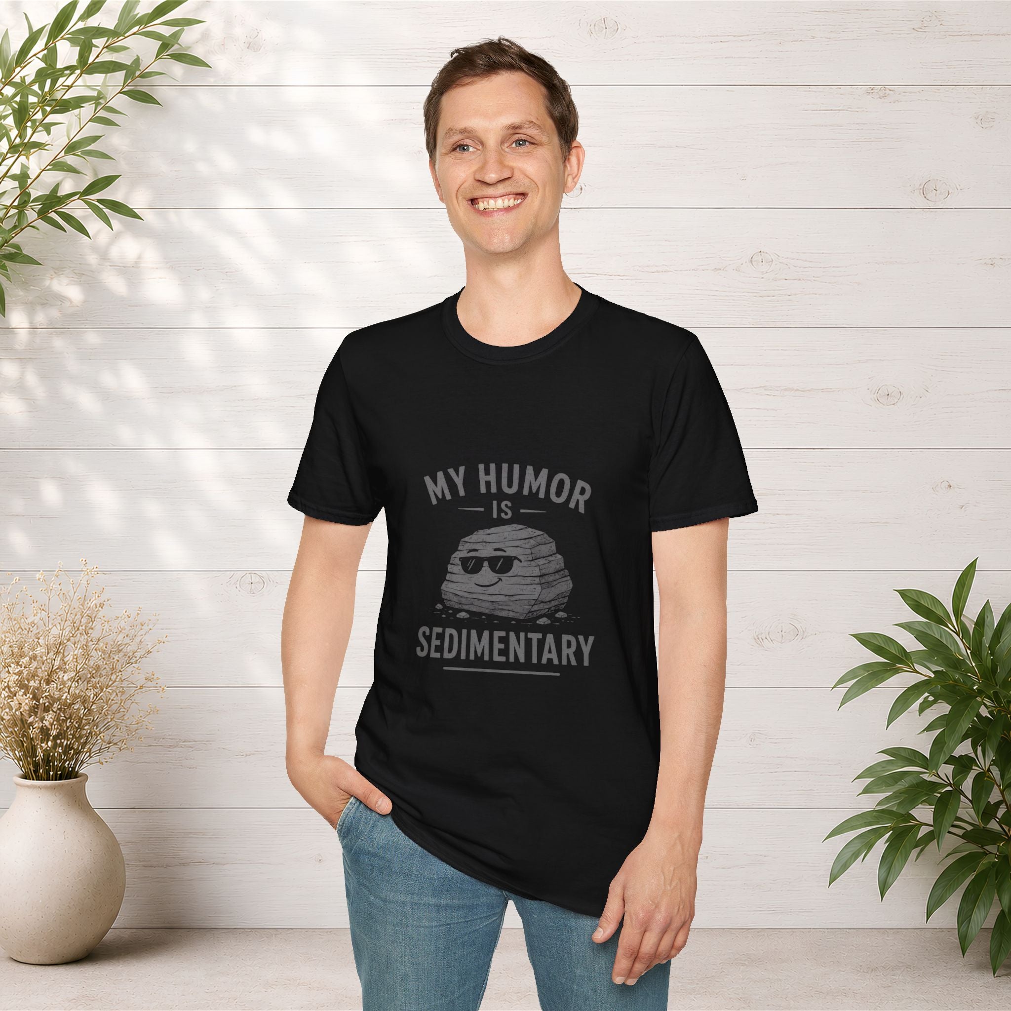 My Humor Is Sedimentary T-Shirt | Rock Pun Graphic Tee