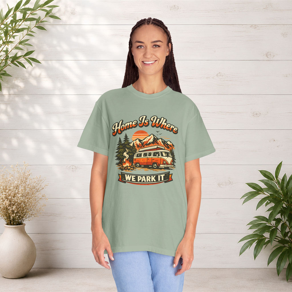 "Home Is Where We Park It" Camper Van Graphic Tee
