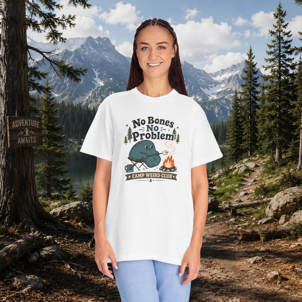 No Bones No Problem — Kinderhook Blob Campfire T-Shirt