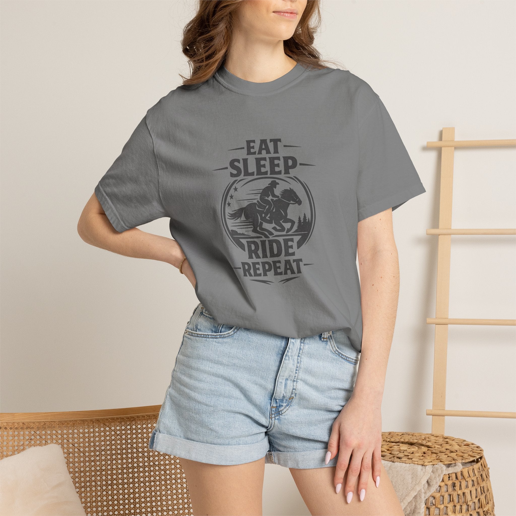 Eat Sleep Ride Repeat T-Shirt — Horse Rider Graphic Tee