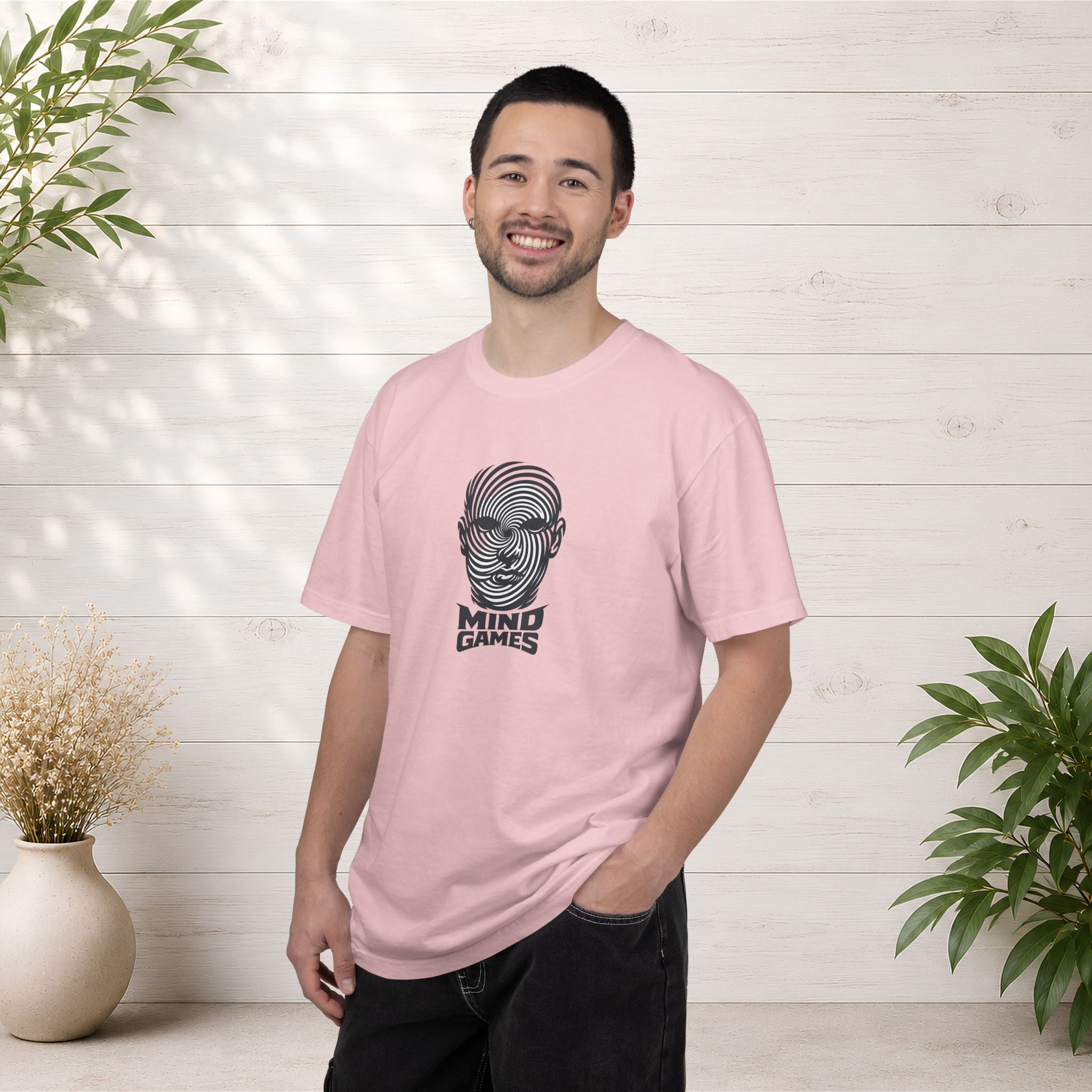 Mind Games T‑Shirt — Optical Illusion Head Graphic Tee