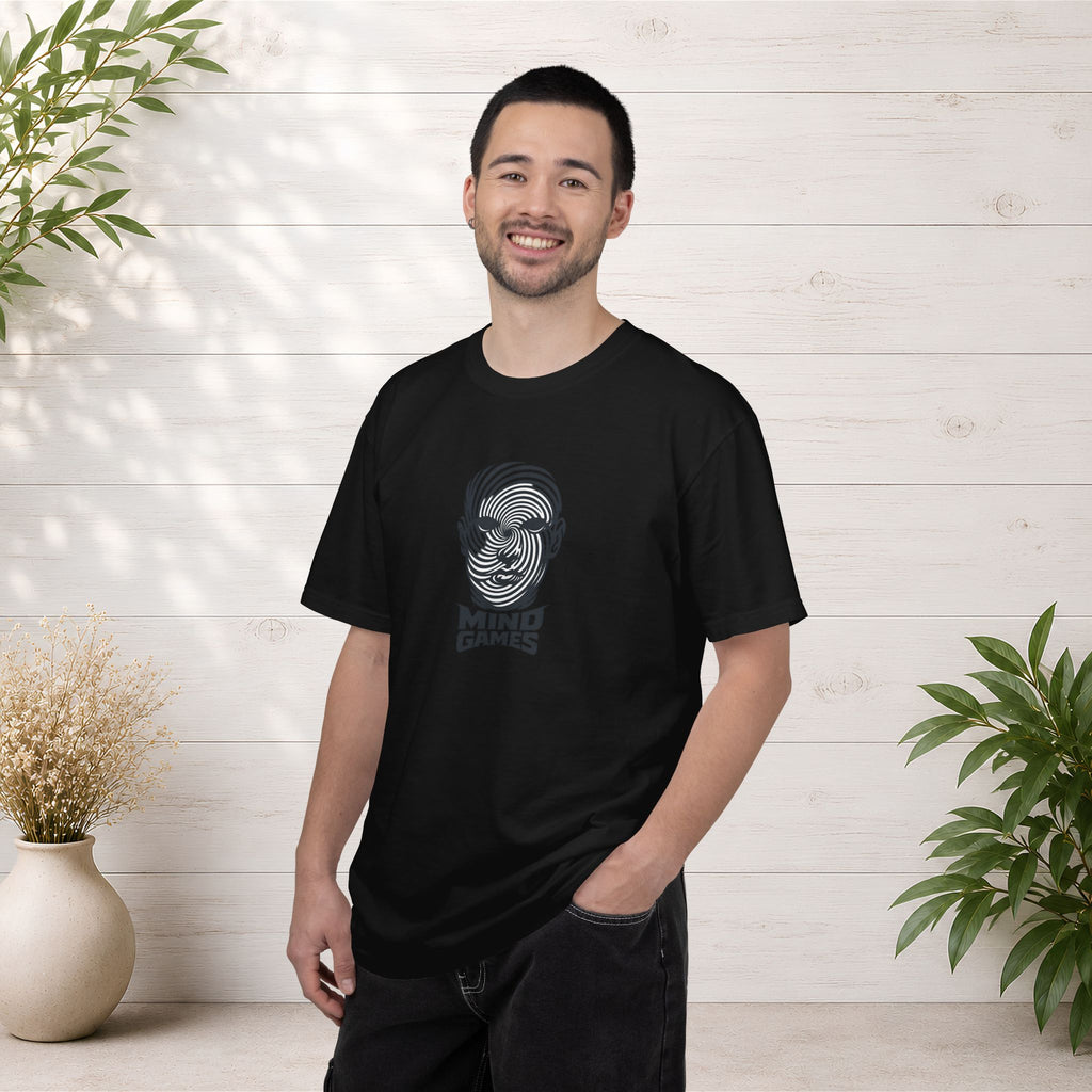 Mind Games T‑Shirt — Optical Illusion Head Graphic Tee