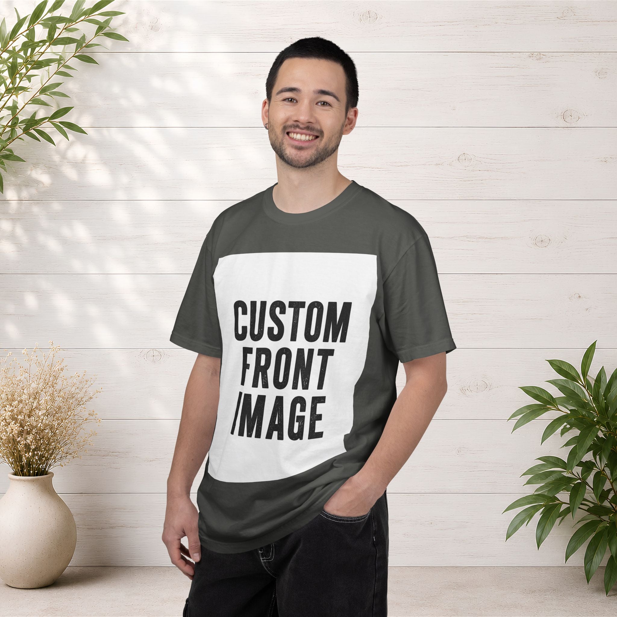 Custom Image Front T-Shirt - Add Your Own Image