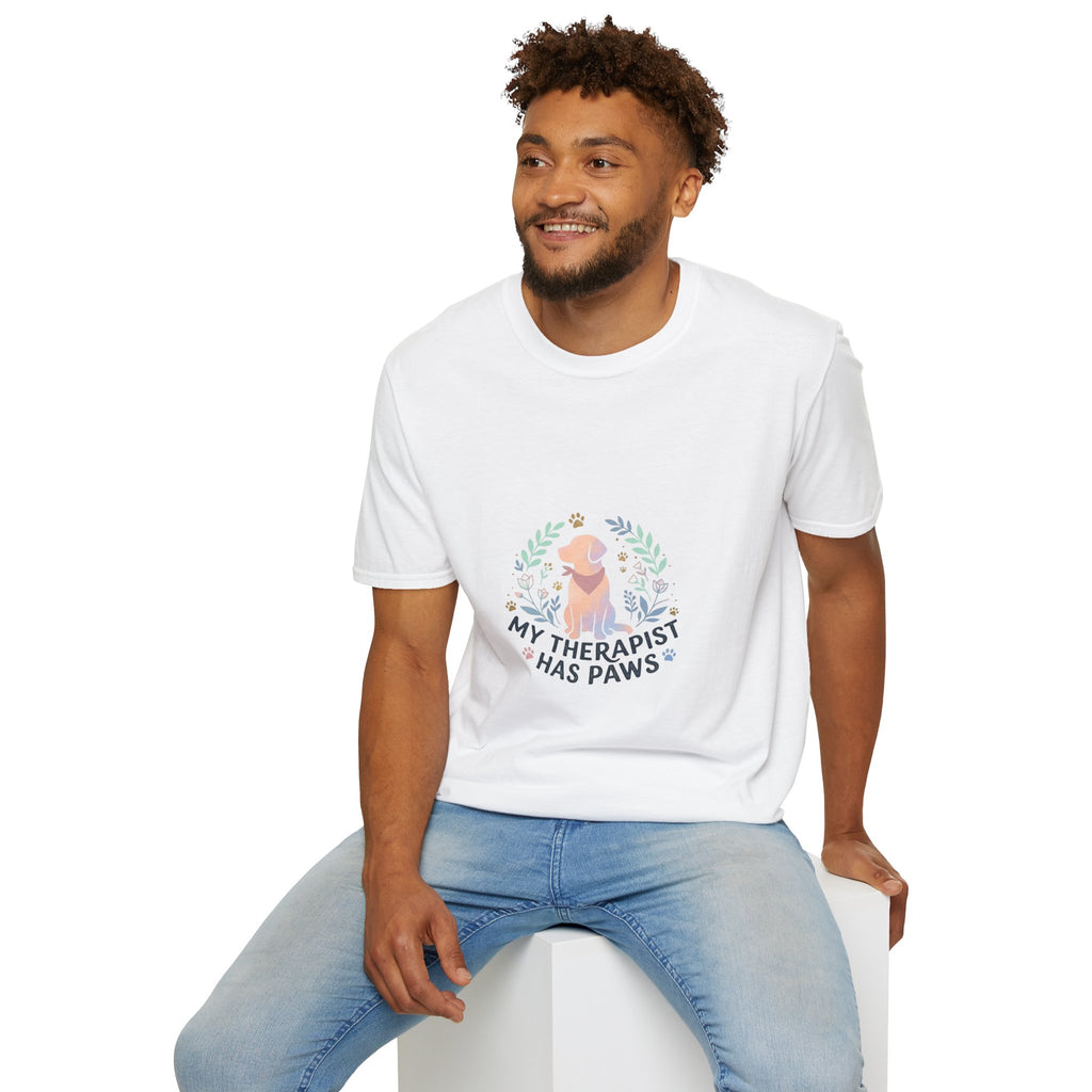 Golden Retriever "My Therapist Has Paws" T-Shirt | Dog Lover Tee
