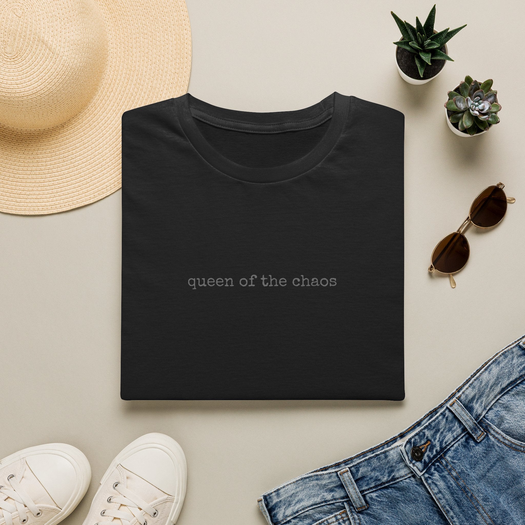 Queen of the Chaos T-Shirt | Minimalist Typography Tee