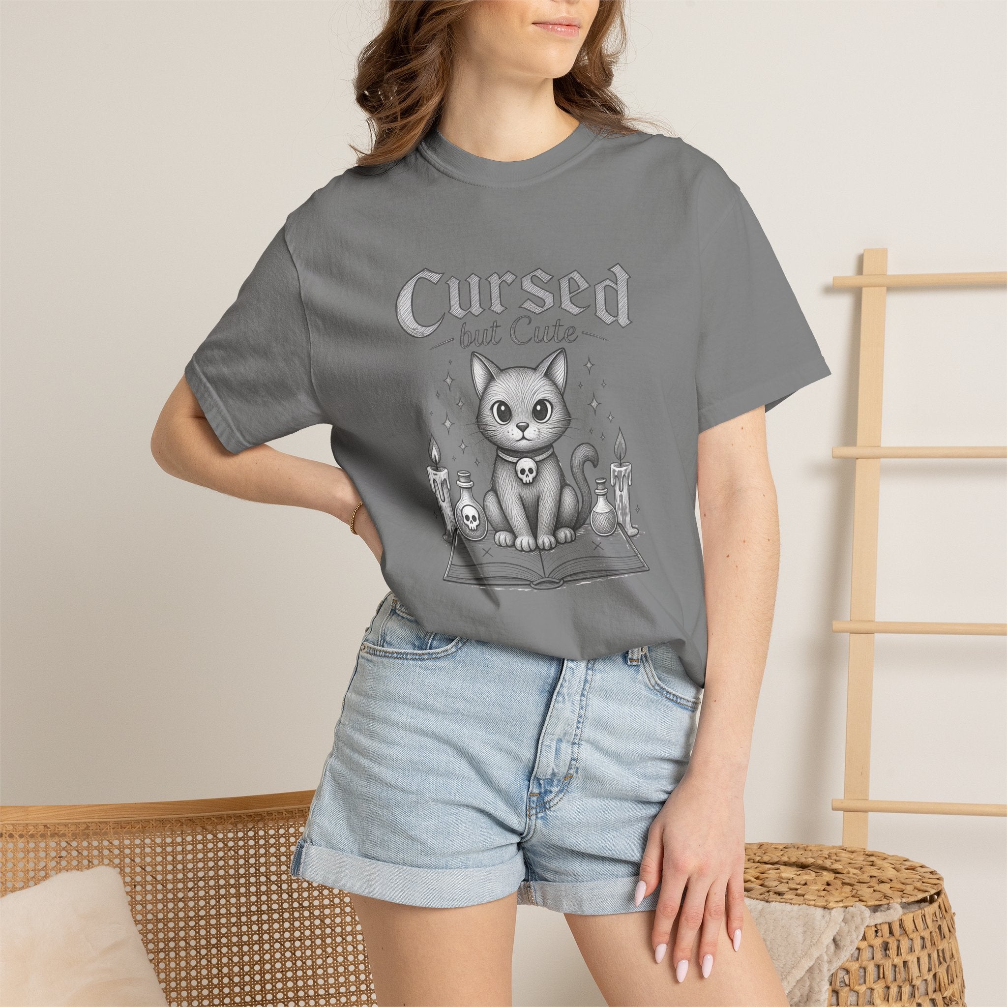 Cursed But Cute Cat T-Shirt