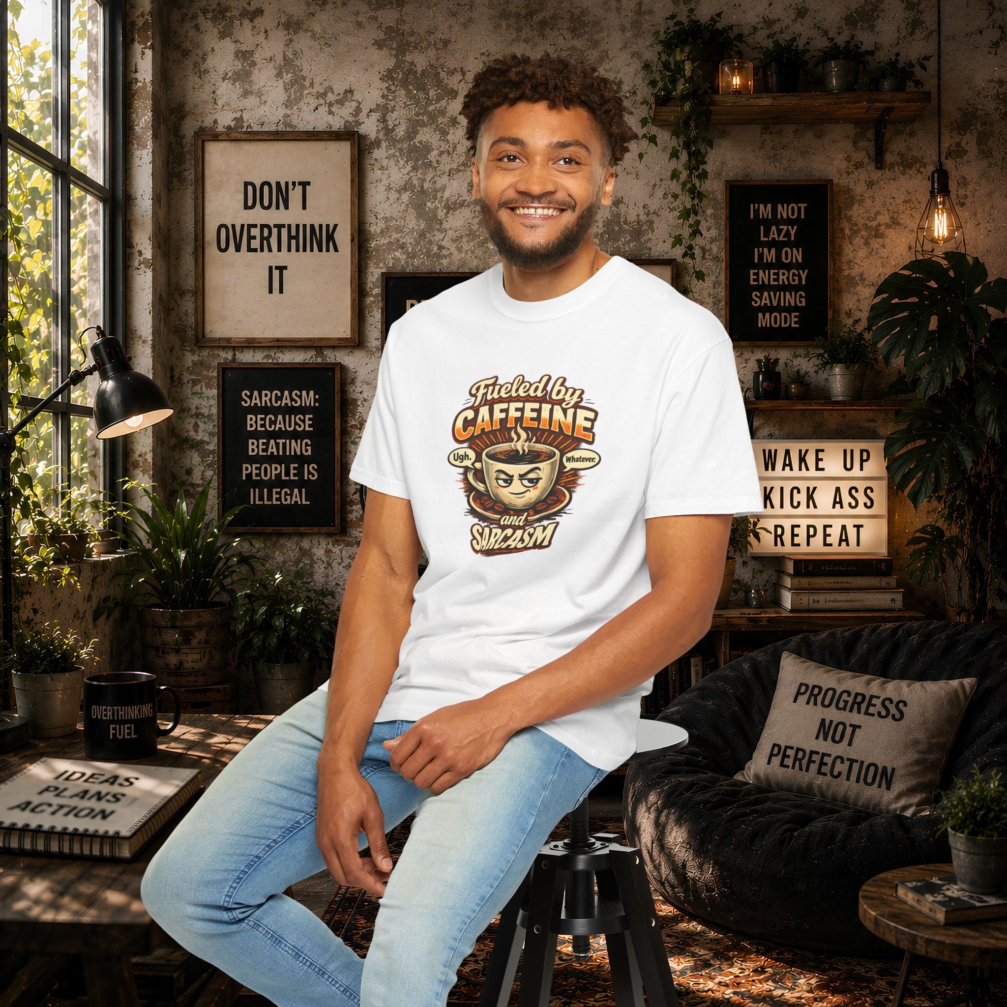 Fueled by Caffeine and Sarcasm T-Shirt