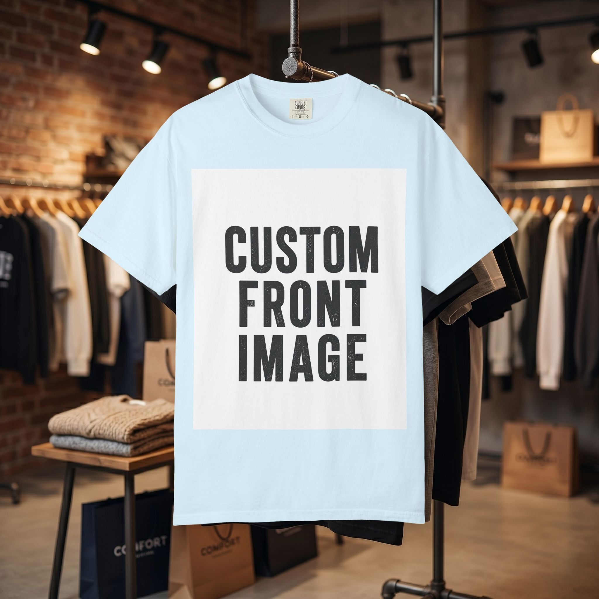 Custom Image Front T-Shirt - Add Your Own Image