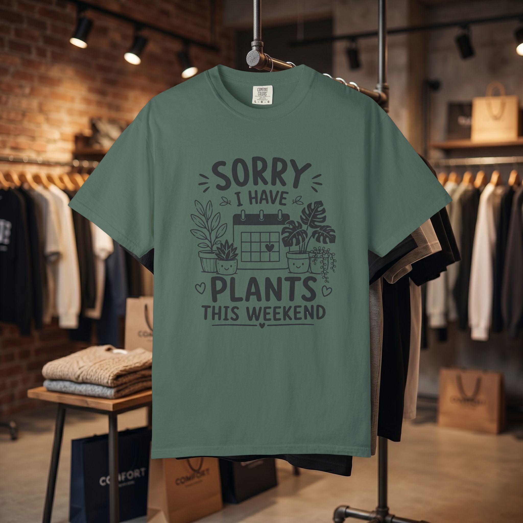 Sorry I Have Plants This Weekend T-Shirt — Funny Plant Lover Tee
