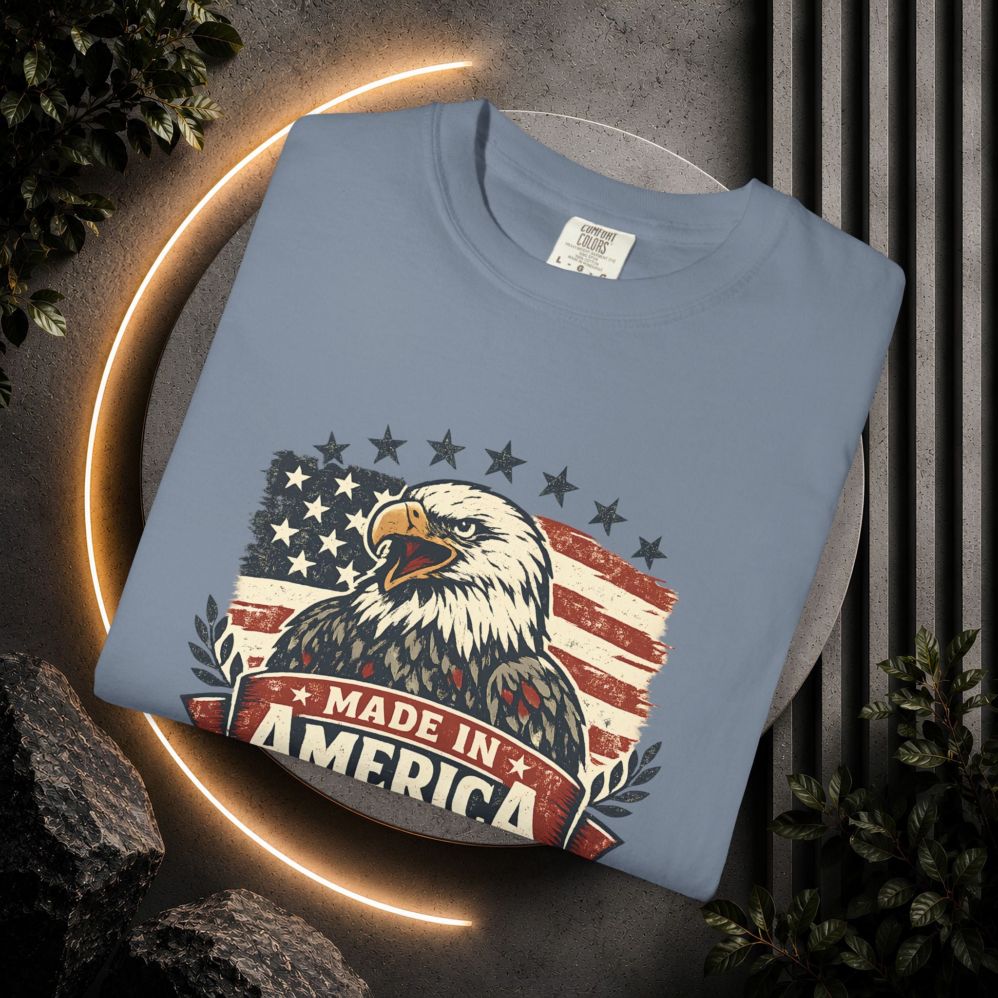 Made in America Eagle T-Shirt — Patriotic USA Flag Graphic Tee