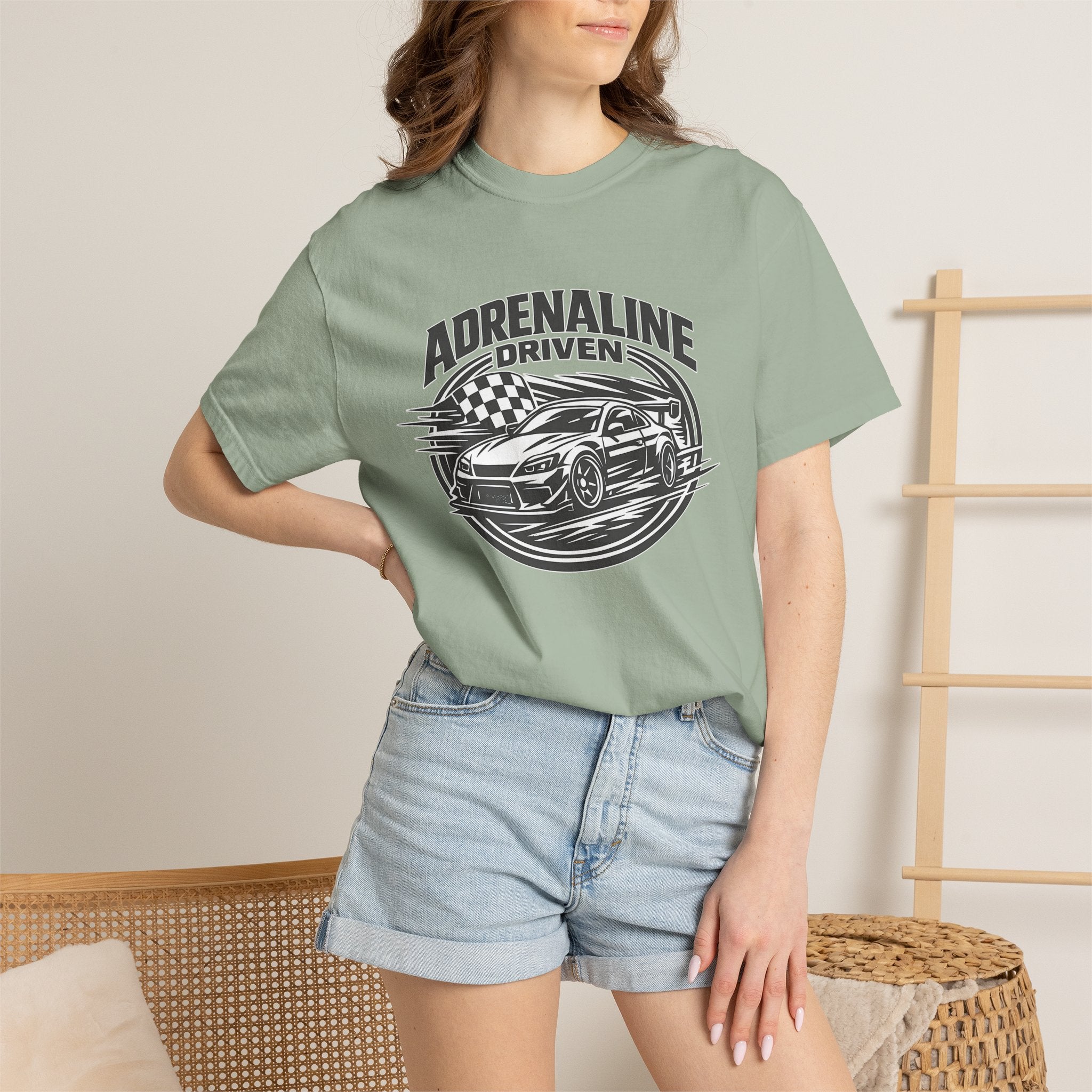 Adrenaline Driven Racing Tee — Street Race Car Graphic T-Shirt
