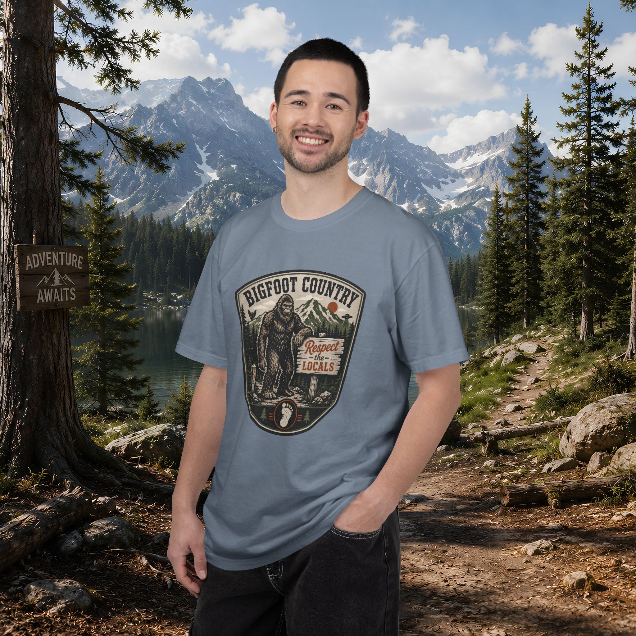 Bigfoot Country T-Shirt — Respect the Locals Outdoor Graphic Tee