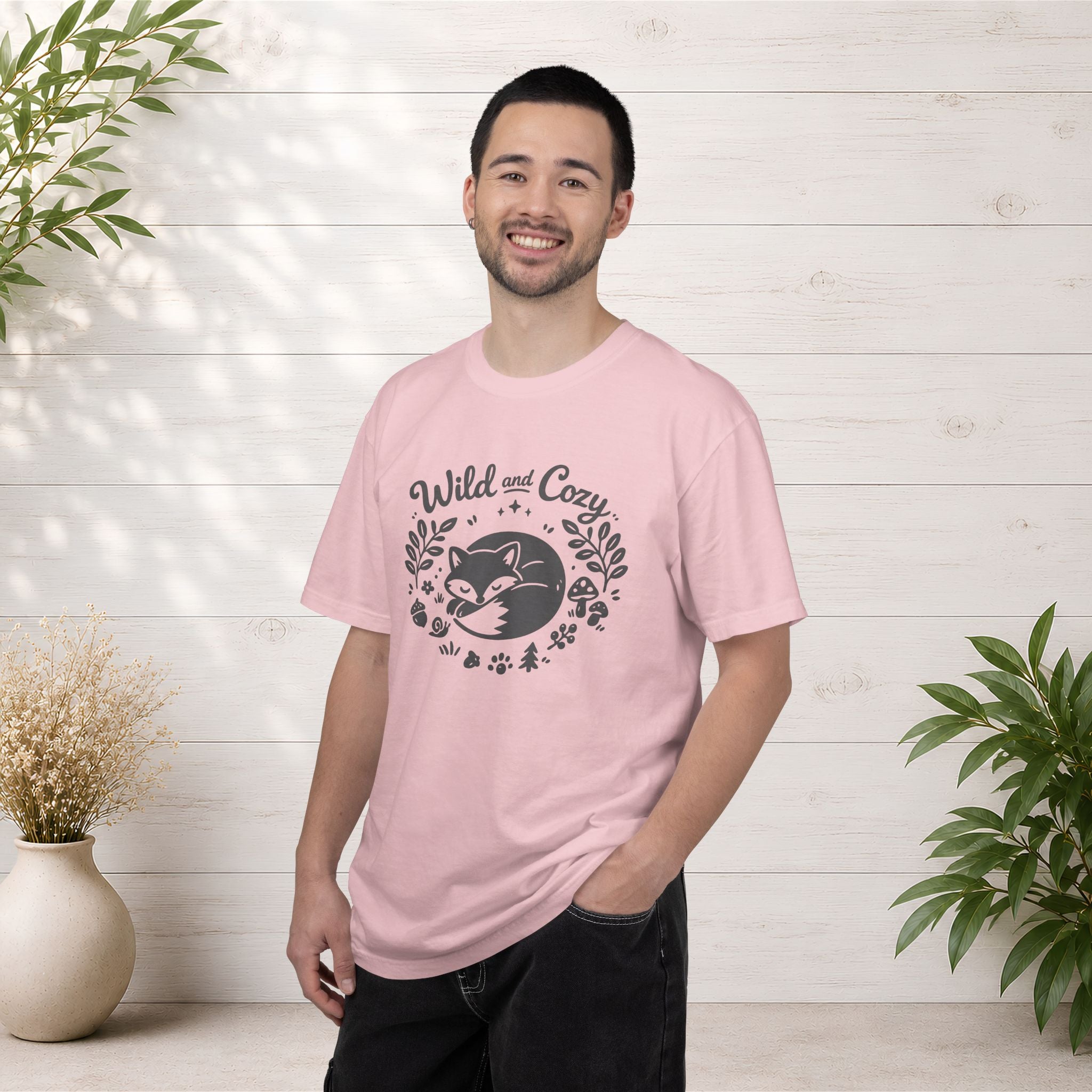 "Wild and Cozy" Fox Graphic T-Shirt