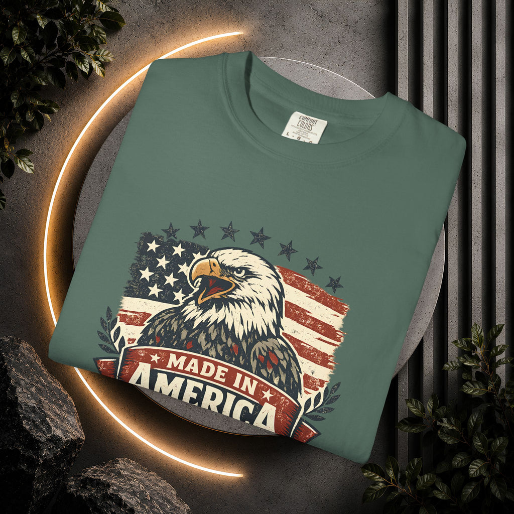 Made in America Eagle T-Shirt — Patriotic USA Flag Graphic Tee