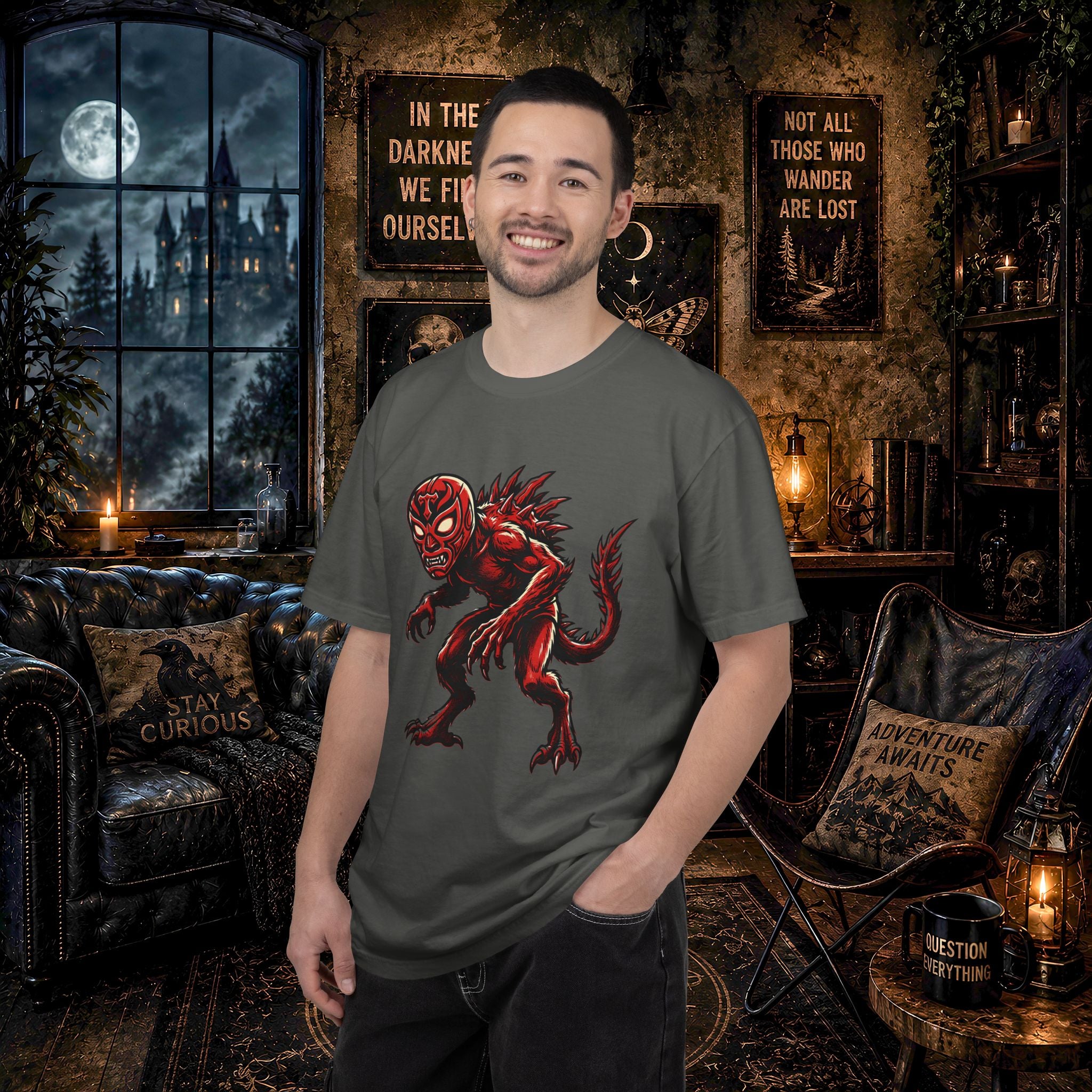 Chupacabra Cryptid Wrestler Tee T-shirt | Cryptid Shirt
