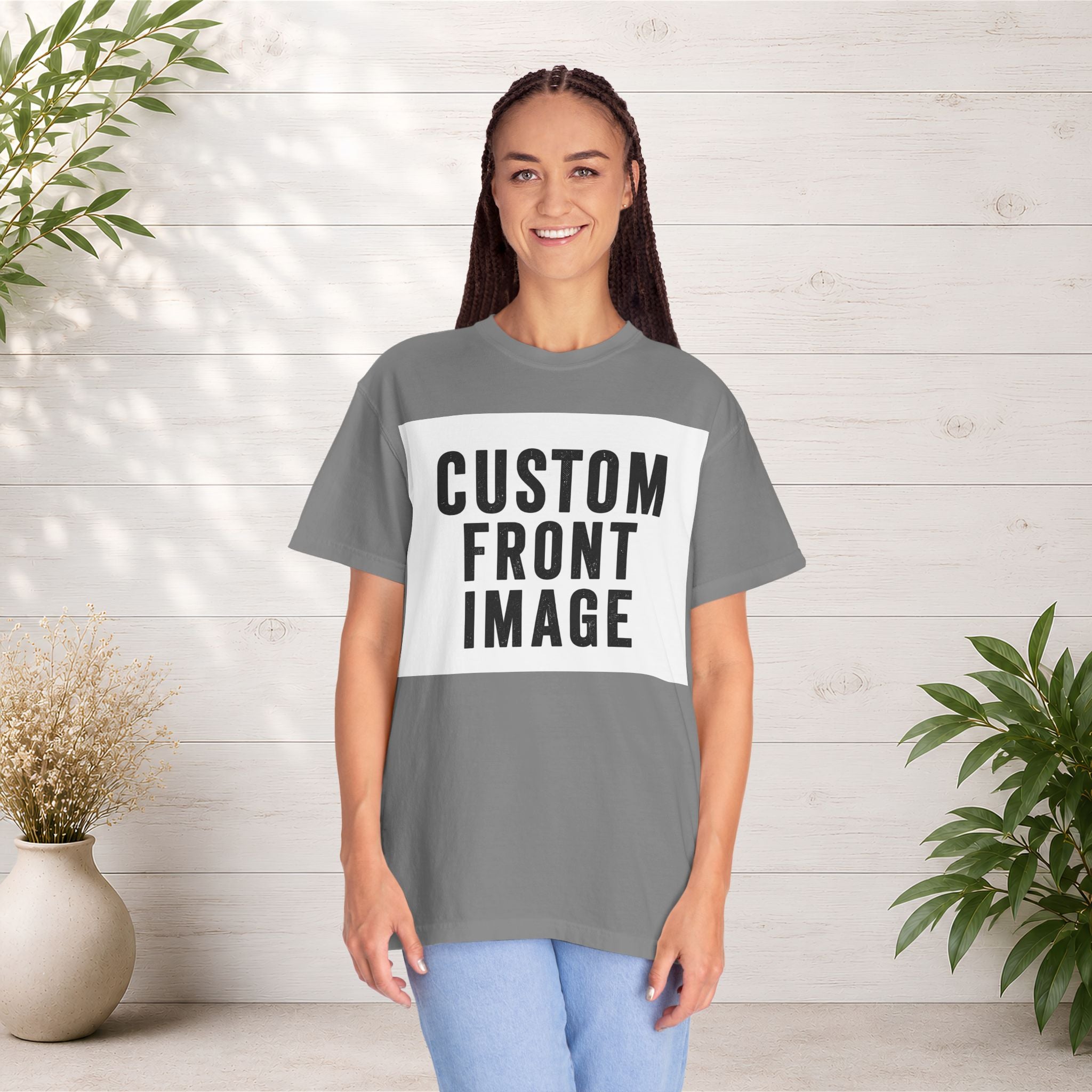Custom Landscape Image Front T-Shirt - Add Your Own Image