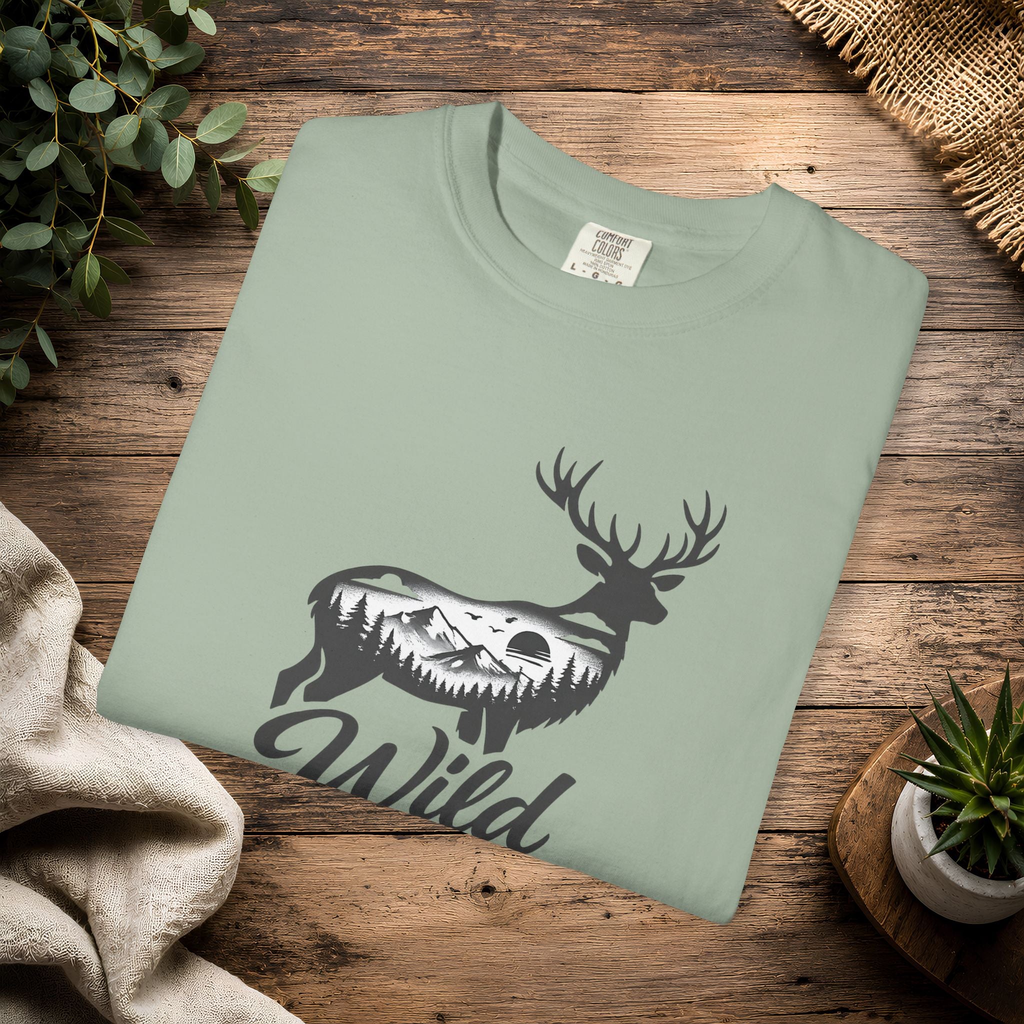 Wild at Heart Deer T-Shirt — Rustic Outdoors Graphic Tee