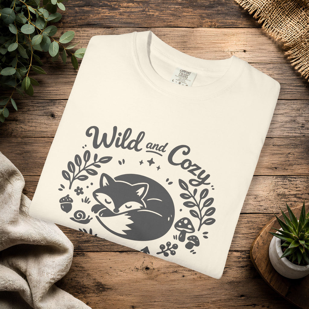 "Wild and Cozy" Fox Graphic T-Shirt