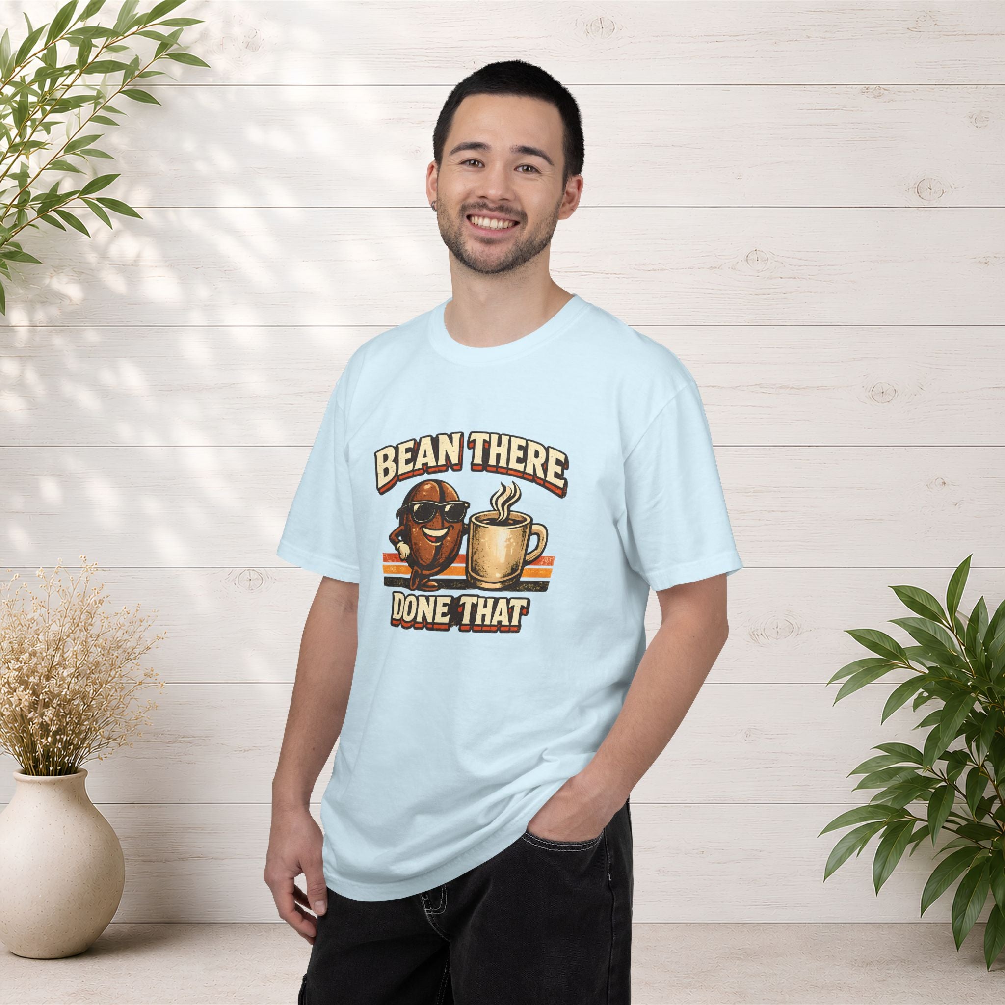 Coffee T-Shirt — "Bean There Done That" Retro Coffee Shirt
