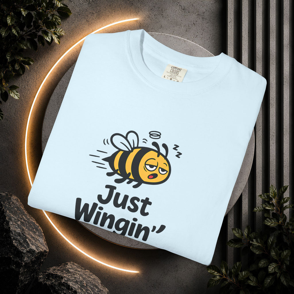 Just Wingin' It Bee T-Shirt — Funny Bee Graphic Tee