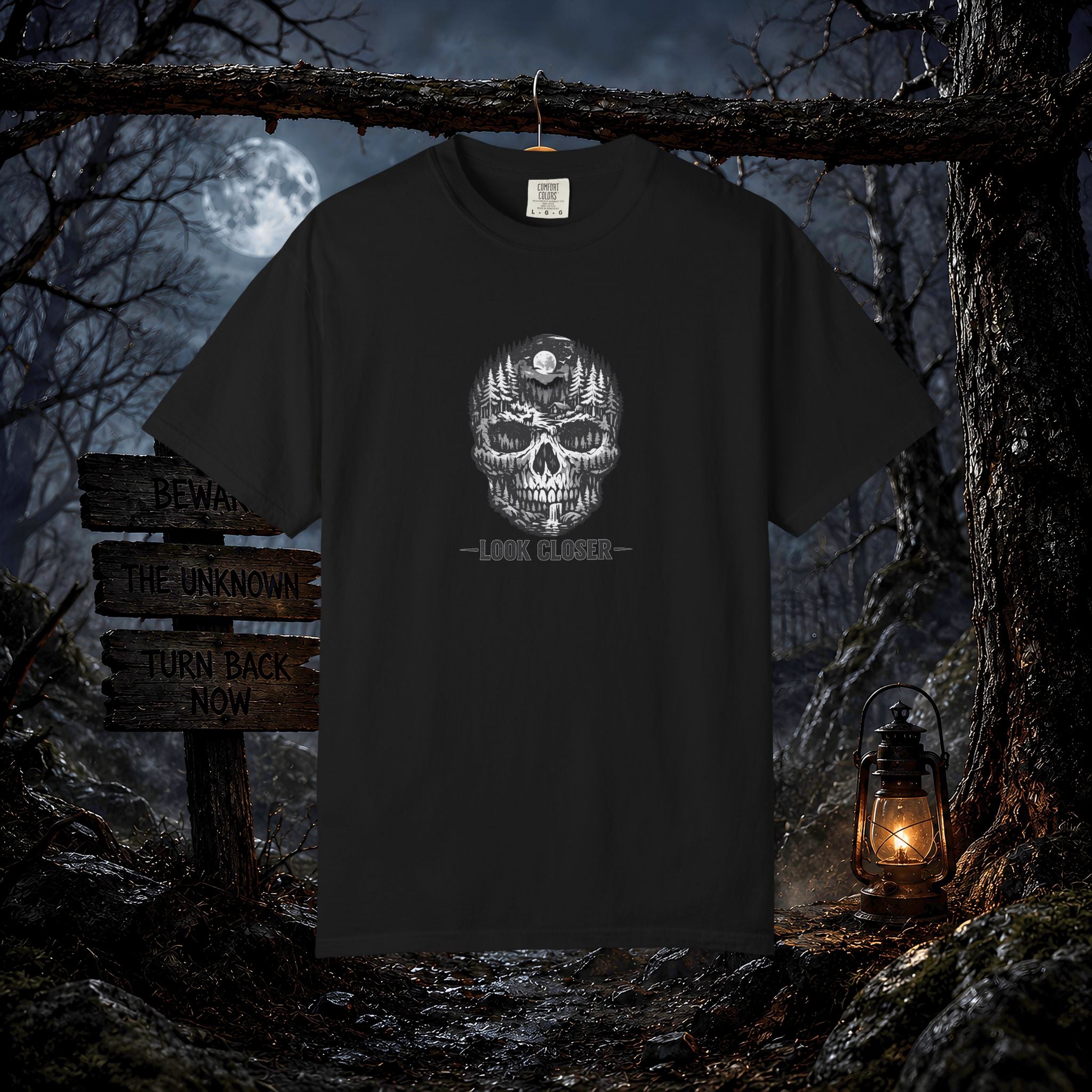 Skull Forest 'Look Closer' Graphic T-Shirt